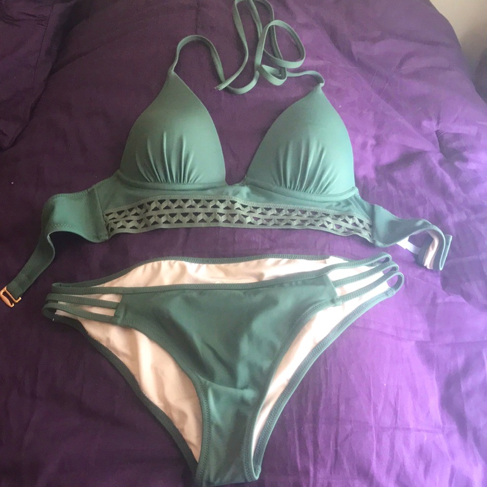 Hunter green Bikini Bathing Suit